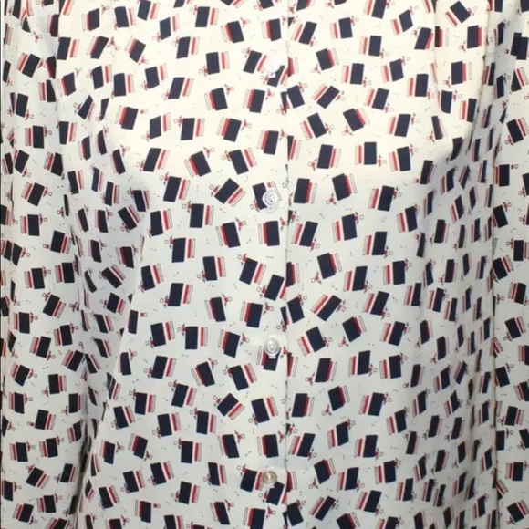 Vintage Hunt Club Women's Long Sleeve Graphic Print Made In Canada Size 14 - Picture 6 of 12